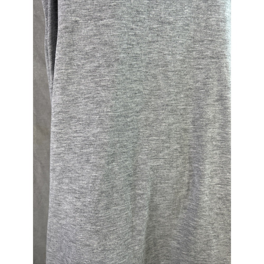 SHEIN Curve Gray Ruffle Hem Tunic‎ Dress | Flutter Sleeve Scoop Neck Mini - Picture 7 of 15